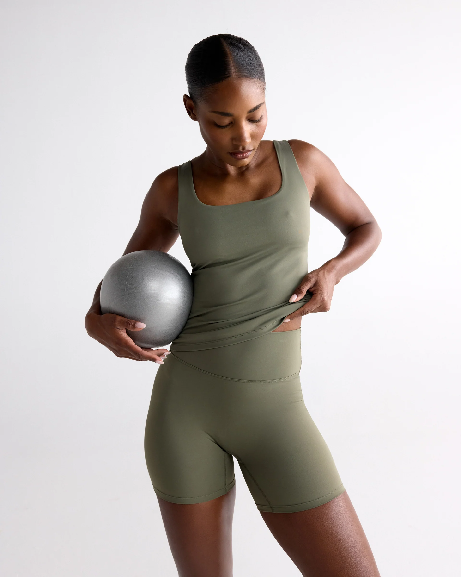 Ultimate Square Neck Top - Olive Green - Image 3