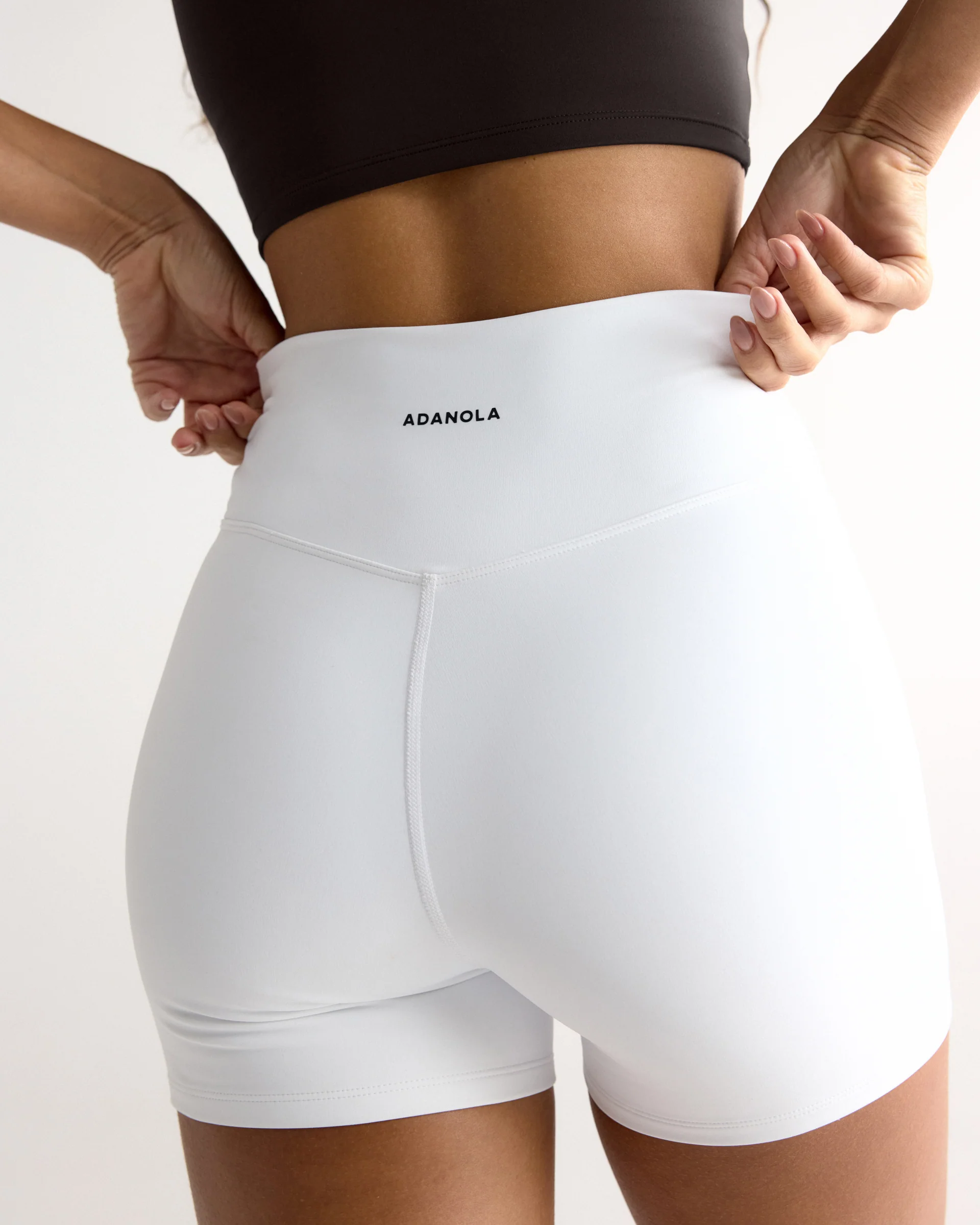 Ultimate Ultra Crop Shorts - White - Image 3