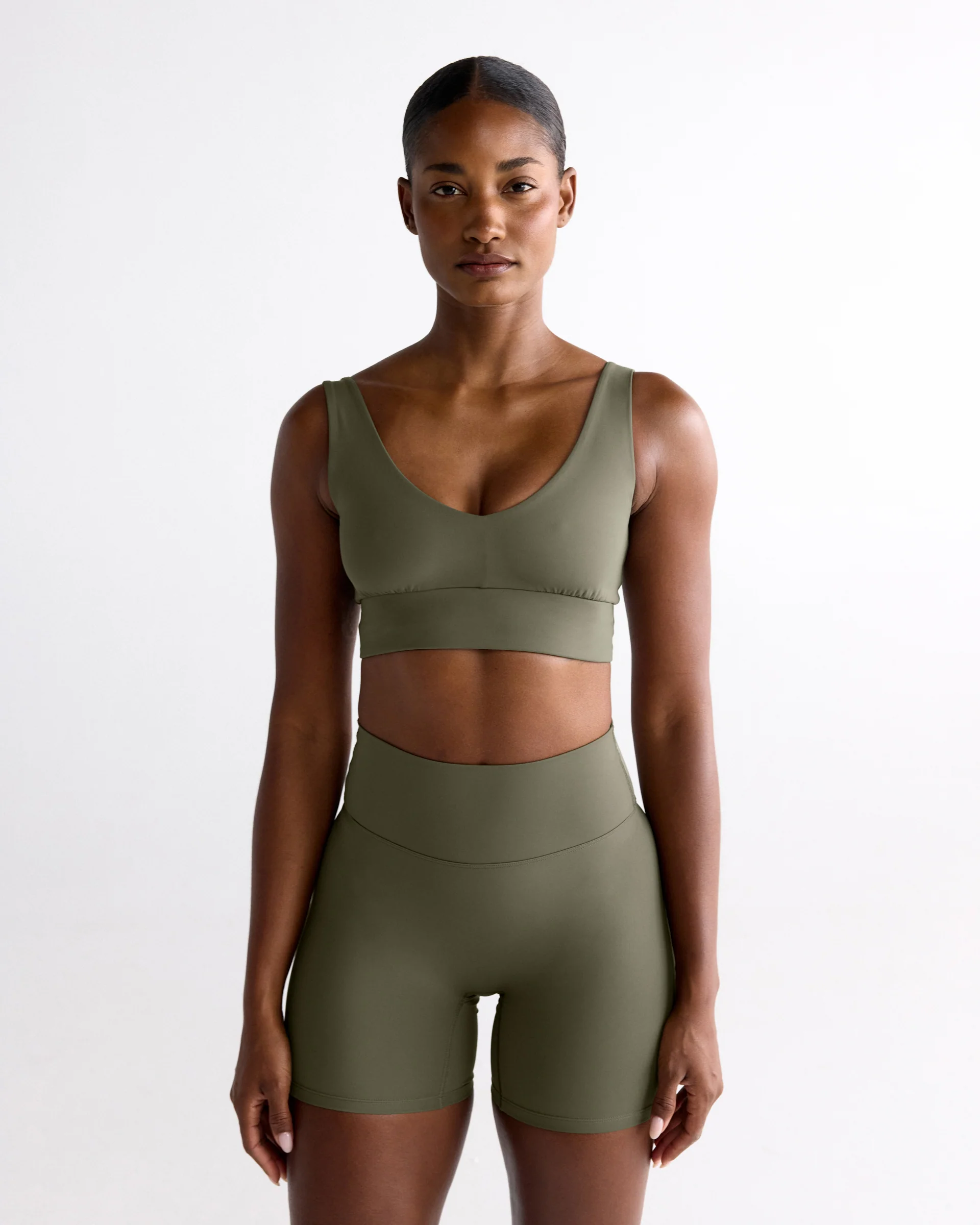 Ultimate V-Neck Bra - Olive Green - Image 4