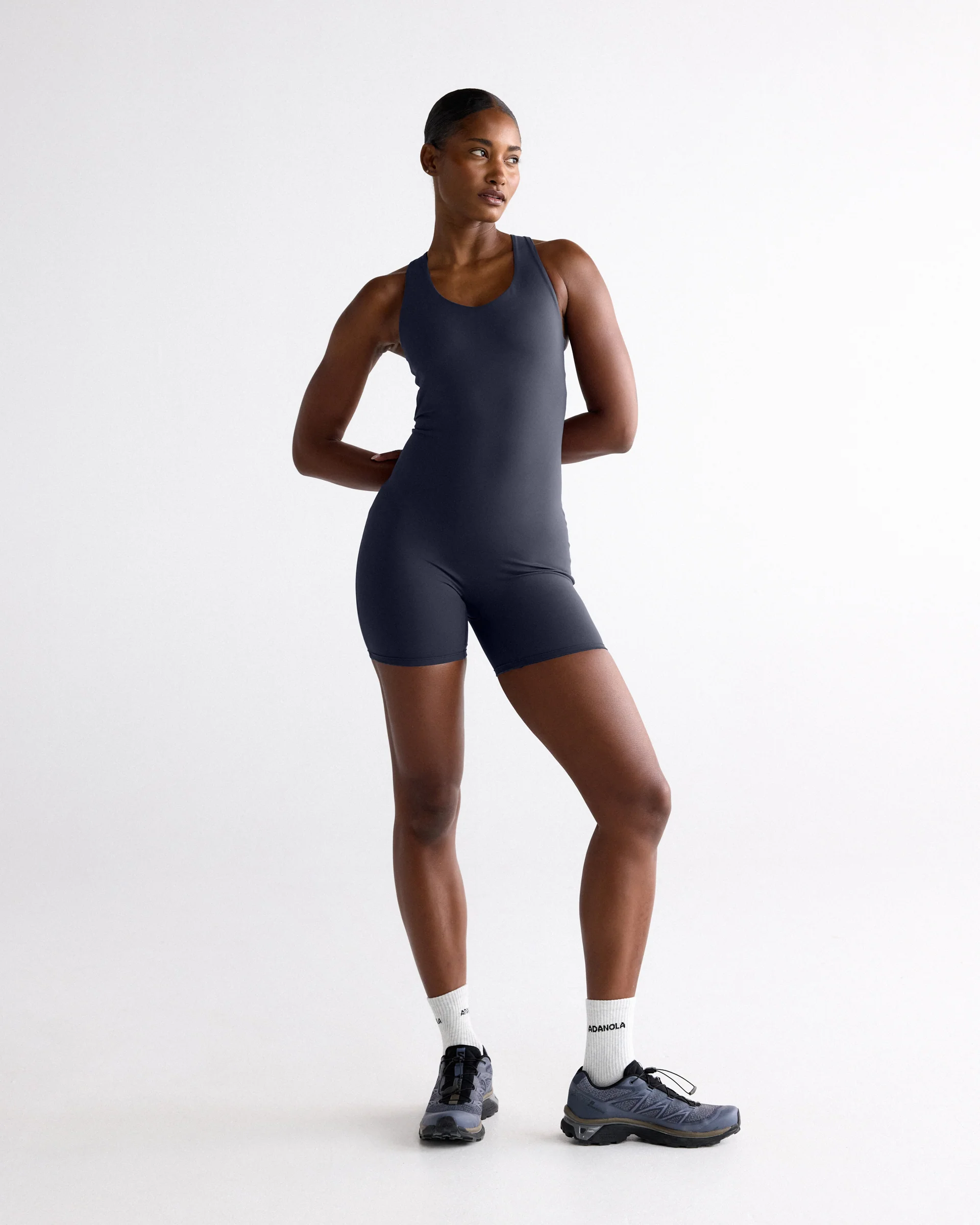 Ultimate V-Neck Romper - Midnight Blue - Image 4