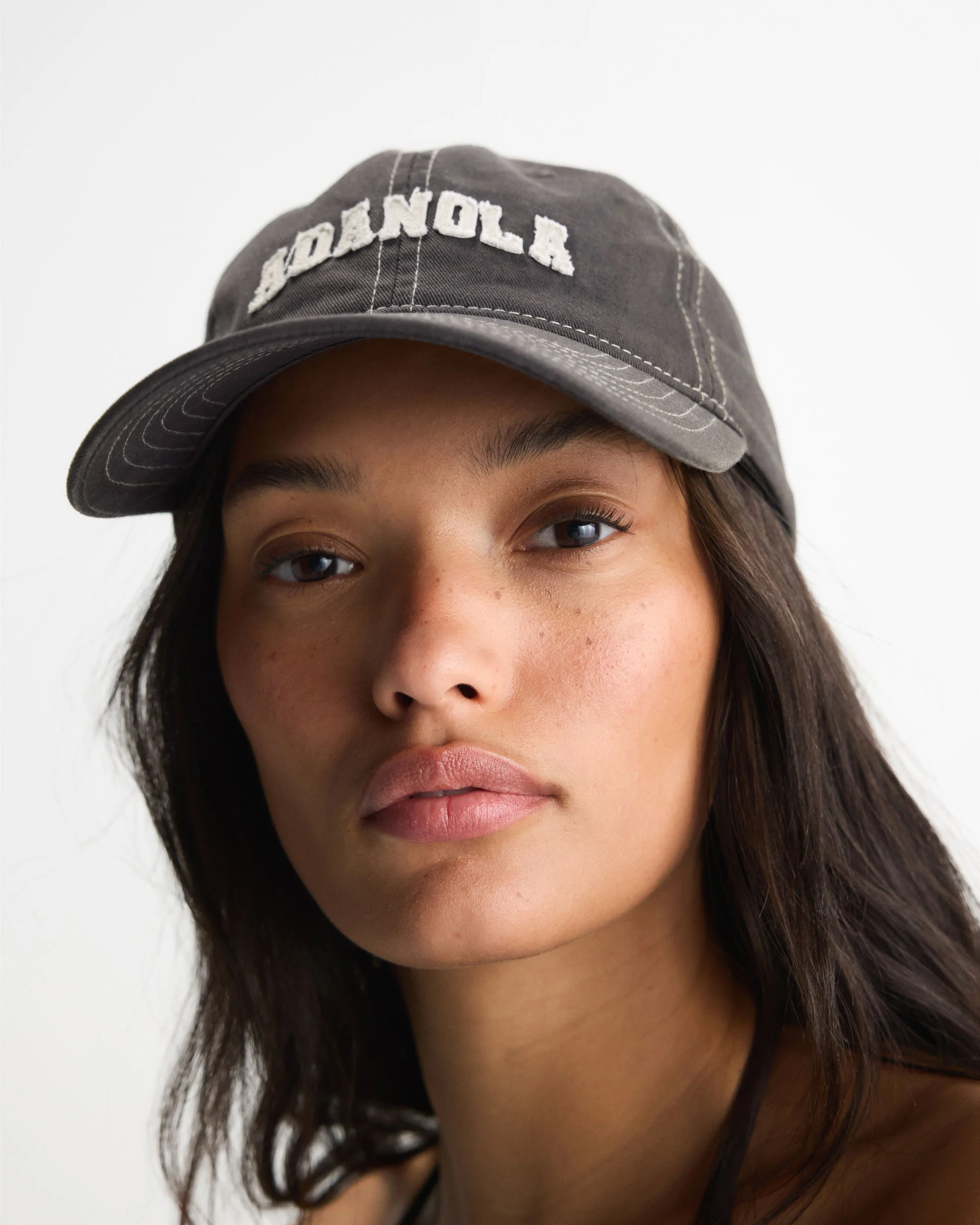 Varsity Applique Cap - Coffee Bean - Image 3