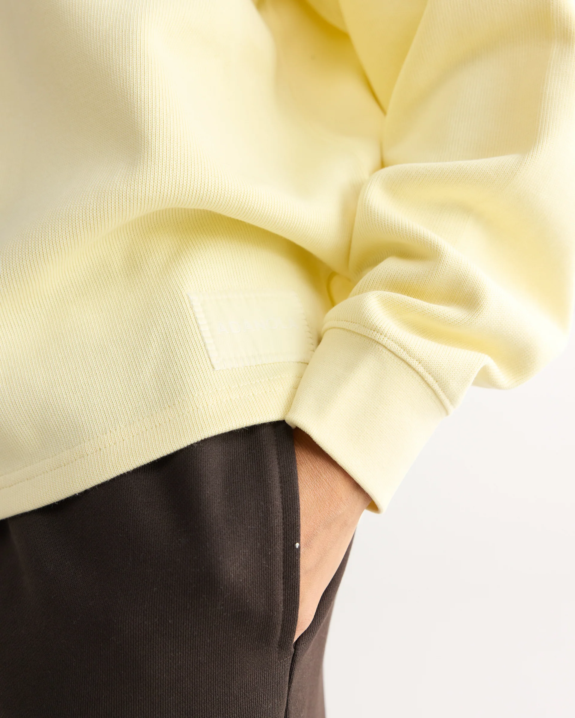 Varsity Oversized Rugby Sweatshirt - Buttercream - Image 3
