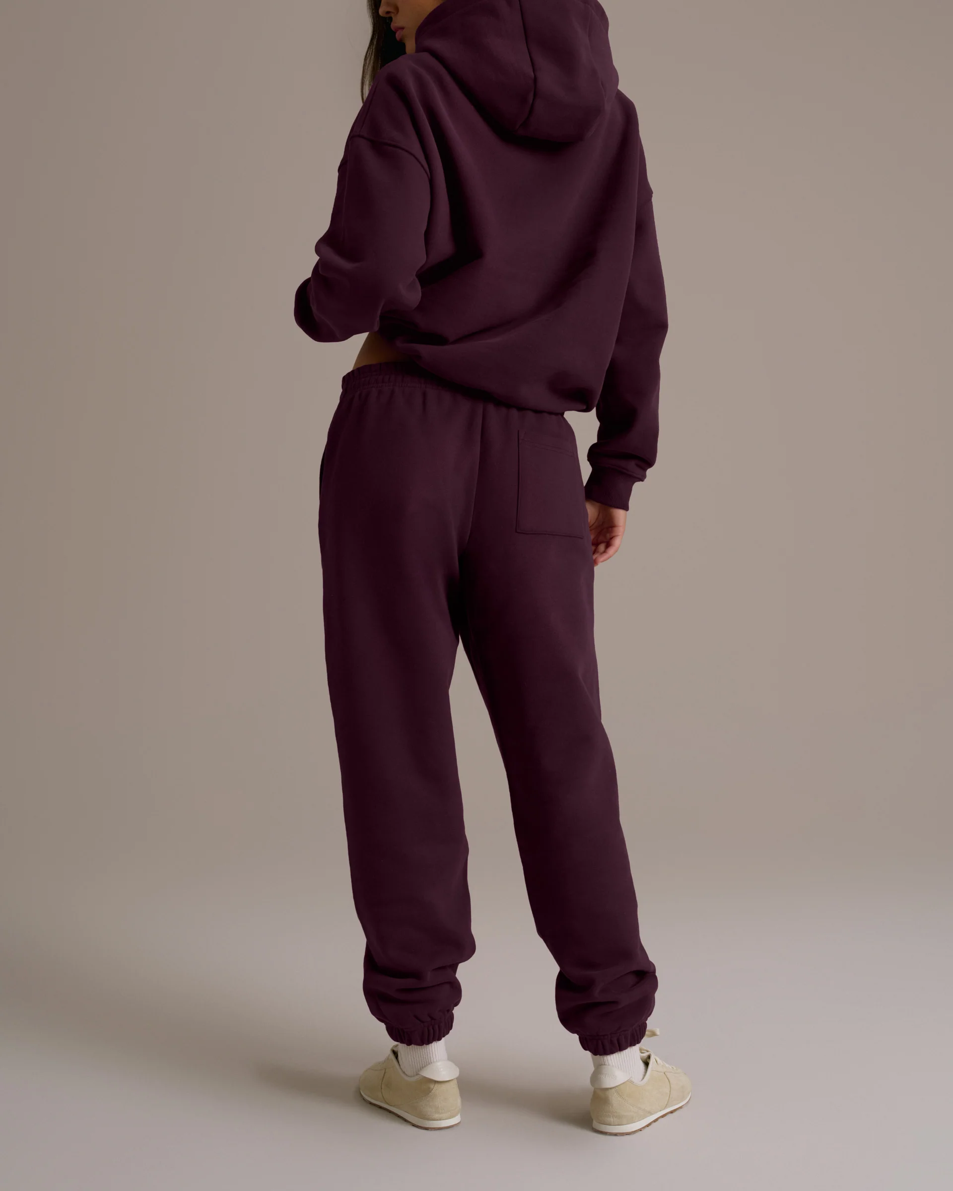 Varsity Sweatpants - Dark Cherry/Marshmallow White - Image 2