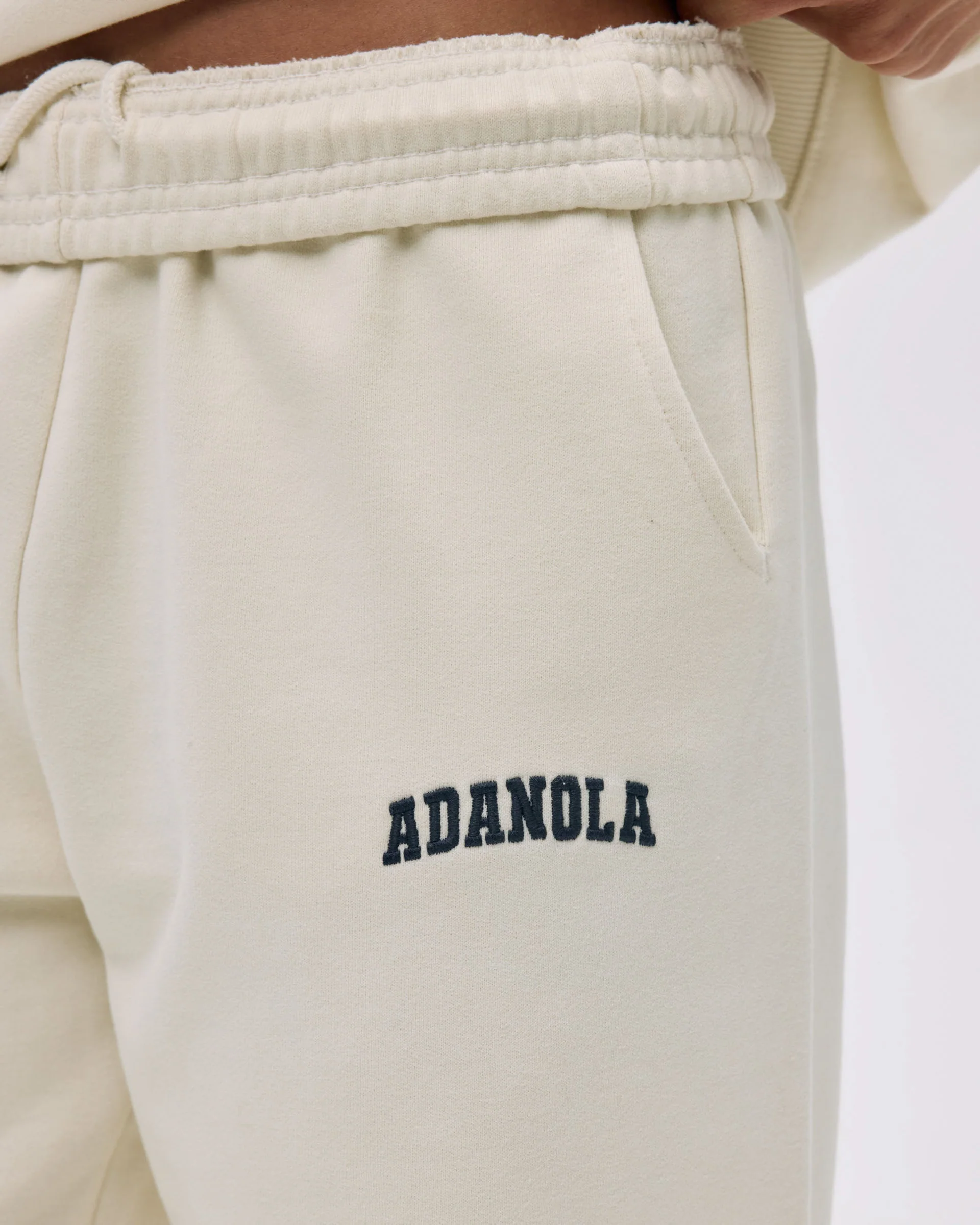 Varsity Sweatpants - Marshmallow White/Midnight Blue - Image 3
